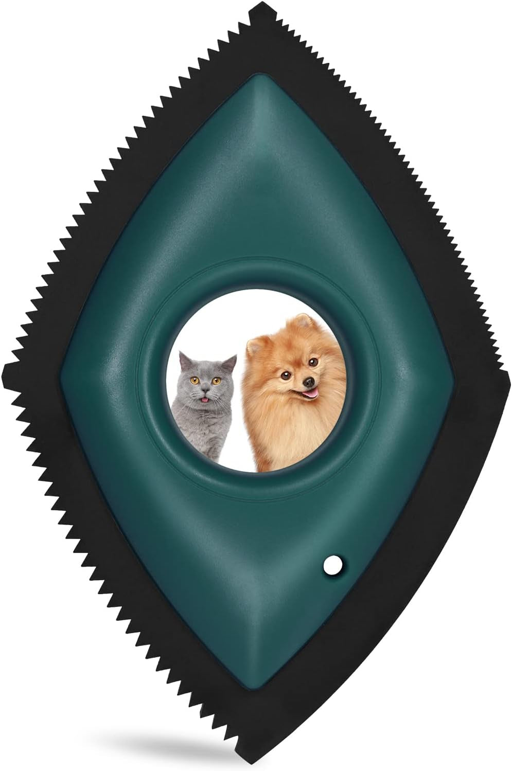 Compact Pet Hair Detailer - Efficient Remover for Upholstery, Automotive Interiors, and Fabrics - Safe, Scratch-Free Design - Palm-Sized Convenience