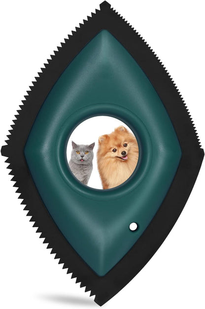 Compact Pet Hair Detailer - Efficient Remover for Upholstery, Automotive Interiors, and Fabrics - Safe, Scratch-Free Design - Palm-Sized Convenience