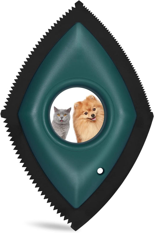 Compact Pet Hair Detailer - Efficient Remover for Upholstery, Automotive Interiors, and Fabrics - Safe, Scratch-Free Design - Palm-Sized Convenience