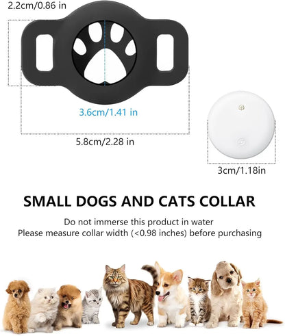 Bluetooth Tracker for Pets - Compatible with Google Find My (Android Only) - Cat Location Tracker with Holder and Collar Attachment