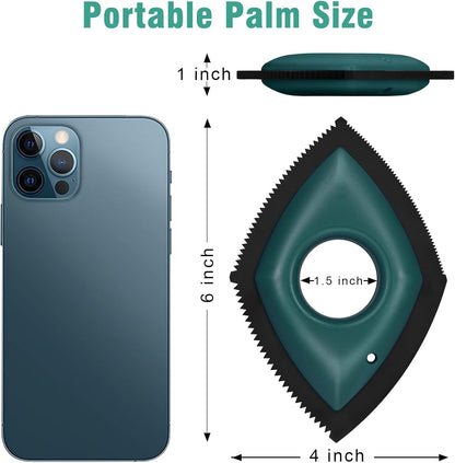 Compact Pet Hair Detailer - Efficient Remover for Upholstery, Automotive Interiors, and Fabrics - Safe, Scratch-Free Design - Palm-Sized Convenience